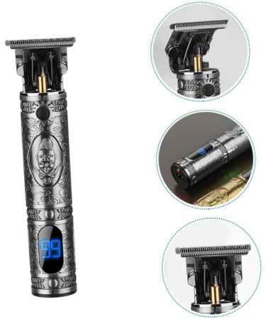 Beatifufu 1 Set Oil Head Hair Clipper Haircut Kit Cordless Hair Clippers for Men Trim Hair Clippers for Men Cordless Electric Razor Practical Clipper Household Hair Clipper LCD Display Metal - Buy Online on GoSupps.com