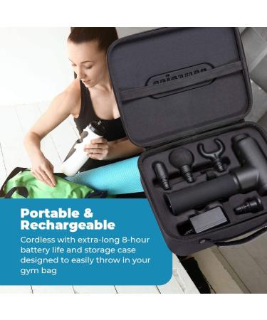 HoMedics Therapist Select Pro Percussion Massager - Handheld Deep Tissue Body Massager for Sports and Athletes - Rechargeable Massage Gun for Back, Shoulder, and Neck Pain - Buy Online on GoSupps.com