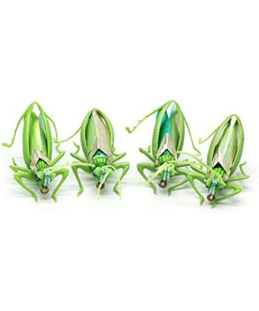YZD Realistic Fly Grasshopper Series - Large Green 4pcs | High-Quality Fishing Lures - Buy Online on GoSupps.com