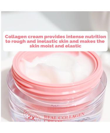 RiRe 2X Real Collagen Cream 1.69 fl.oz. - Hydrolyzed Collagen 70% Anti-Wrinkle & Hydrating Cream with Shea Butter & Camellia Japonica | International Shipping - Buy Online on GoSupps.com