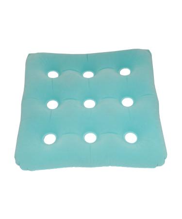 ObboMed HB-1502N New and Handy air Valve Foldable Portable, Inflatable Pressure Relieving Bath SPA Cushion W/ 4 Suction Cups for Bath Tube, Size 15 x 15.7 x 3 (38L x 40W x 7.5H cm)