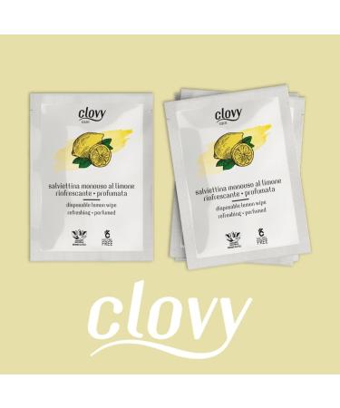  CLOVY Care. 1000 Lemon Scented Refreshing Disposable Wipes Dipped with Natural Ingredient Solution Nickel Free - Buy Online on GoSupps.com