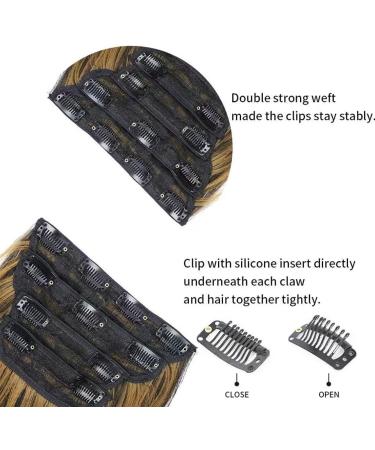 Clip-In Extensions 50 cm 4-Piece Set 200 g Like Real Hair Extensions Clip-In Extension Long Curls Synthetic Hairpieces for Women (P86/613) - Buy Online on GoSupps.com
