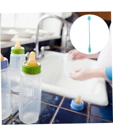 Gleavi Silicone Bottle Brush for Effective Cleaning | 1 Pack Blue - Ideal for Infant Glasses & Water Bottles - Buy Online on GoSupps.com