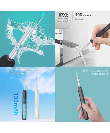SFNTION WiFi Ear Endoscope Otoscope Ear Wax Remover - IP67 Waterproof Ear Cleaner with 4 Earpick Head - Buy Online on GoSupps.com