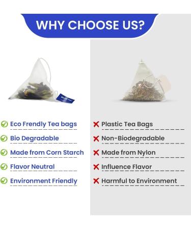 BLUE TEA - Shankhpushpi Flower - 30 Pyramid Tea Bags | For Food Iced Tea Cooler Cocktails Mocktails | Caffeine Free Herbal Tea l Gluten Free NON-GMO|Premium Pet Jar| - Buy Online on GoSupps.com
