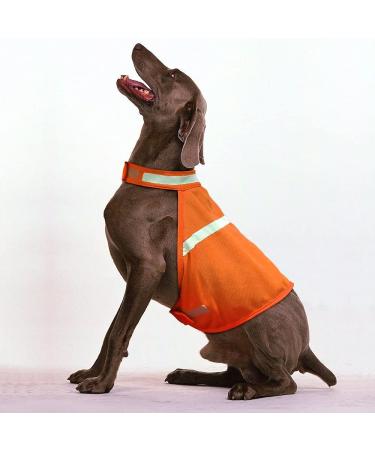 High Visibility Reflective Dog Vest for Small, Medium, Large Dogs - Orange - Medium Size - Buy Online on GoSupps.com
