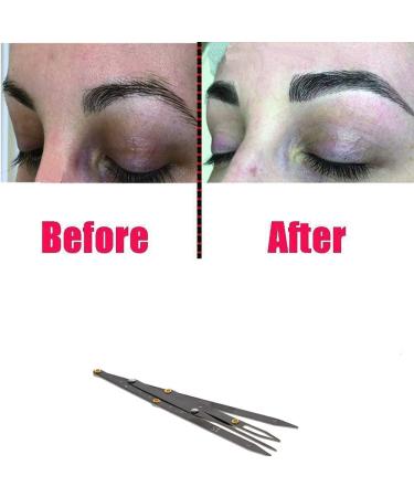 zalati Eyebrow Stencil Ruler Eyebrows Golden Ratio Three-point Positioning Balance DIY Ruler Makeup Caliper Microblading Supplies Shaper Ruler for Eyebrow Measure Tool - Buy Online on GoSupps.com