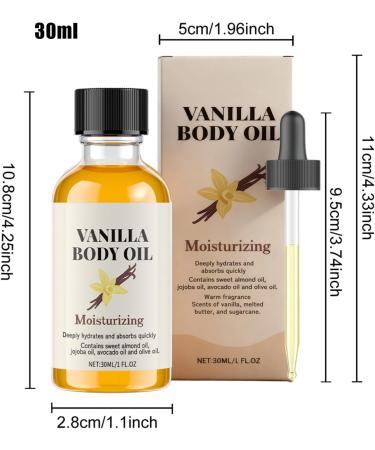 Nourishing Moisturizing Body Oil | 30ml Treatment for Dry Skin For Women: Adds Radiance Soothes Dryness for Massage and Shower - Buy Online on GoSupps.com