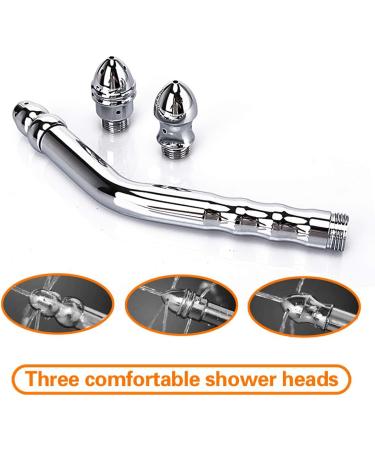 Shower Enema Douche Cleaner Kit - Handheld Aluminum Colon Irrigation System with Water Tank Hook | International Shipping Available - Buy Online on GoSupps.com
