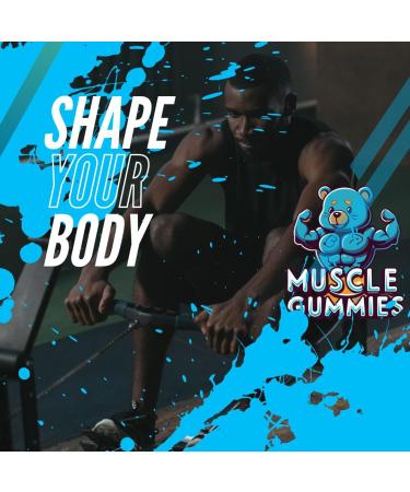 Muscle Gummies Creatine Monohydrate 4500 - 60 Chewable Gummies for Men & Women | Natural Berry Pre Workout Supplement - Buy Online on GoSupps.com