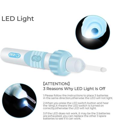 Electric Ear Wax Removal Kit with LED Lights - Safe & Comfortable for All Ages - Buy Online on GoSupps.com