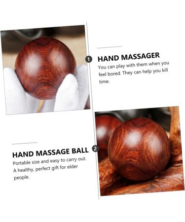 Lalafina Solid Wood Massage Balls - Chinese Exercise & Stress Relief - Small Baoding Fitness Balls 5x5cm - Deep Tissue Lacrosse Massage Decor - Buy Online on GoSupps.com