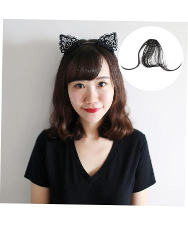 MAGICLULU Piece Womens Hair Clips Ladies Wigs Black Hair Clips French Barrette Bangs Hair Clip Thick Braided Hair Clips Clip Bangs Clip in Fringe Clip in Bangs Real Hair Slim Curtain Miss medium Black - Buy Online on GoSupps.com