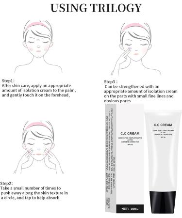 Skin Tone Adjusting CC Cream SPF 50 Color Correcting Self Adjusting for Mature Skin Skin Concealer Brightening Skin Tone. (2PCS Mix) - Buy Online on GoSupps.com