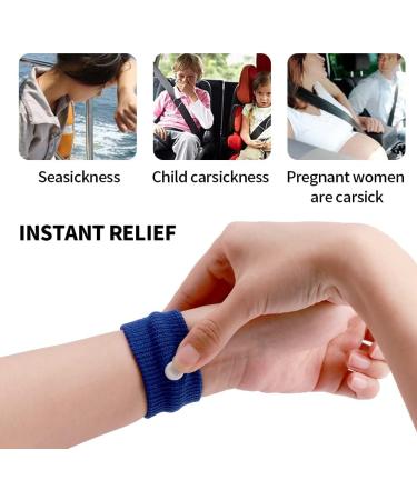 Calidaka 6 Pairs Motion Sickness Bands for Kids & Adults - Anti-Nausea Wristbands for Travel - Nausea Relief in Car, Sea, & Air - Gray, Blue, Green, Black, Pink, White - Buy Online on GoSupps.com