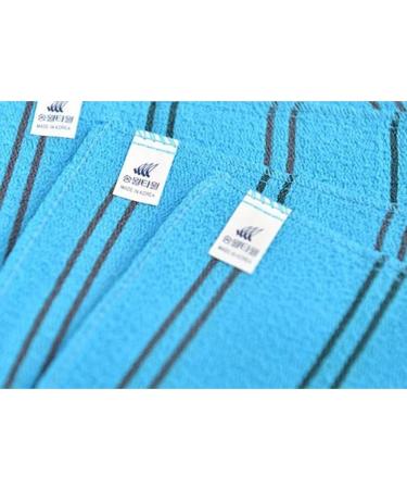 Buy (10 Pack) SongWol Korean Beauty Skin Exfoliating Gloves - Large Bath Towel Scrub Wash Clothes - Made in Korea - Blue for Smooth Skin - Buy Online on GoSupps.com