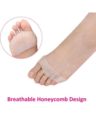 MICPANG Metatarsal Pads - Soft Gel Foot Cushions for Pain Relief | 3 Pairs for Men & Women - Forefoot & Ball of Foot Support - Buy Online on GoSupps.com