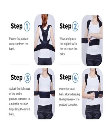 Adjustable Clavicle Posture Corrector for Men & Women | Back Brace & Lumbar Support for Better Posture - Buy Online on GoSupps.com