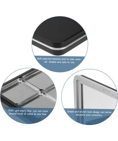 FOYTOKI 1pc Eye Shadow Box Refillable Lipstick Container Fillable Eyeshadow Container Refillable Blusher Container Travel Makeup Plate Travel Eyeshadow Container Makeup Supplies 11x7.4cm Black - Buy Online on GoSupps.com