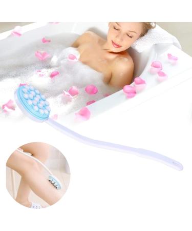 Long Handle Back Scrubber Body Brush with Massaging Tool and Lotion Applicator - Buy Online on GoSupps.com