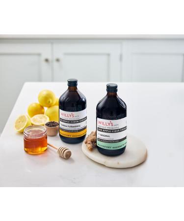 Vinaigre de cidre de pomme cru Willy's avec vraie m re vivante (bouteille en verre de 500 ml) - Buy Online on GoSupps.com