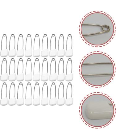 400 Pcs iplusmile Safety Pins for Toddlers and Newborns - Baby Diaper Pins with Plastic Locking Head - Toddler Bibs and Clothing Supplies - White Steel Pins 5.4x1cm (Pack of 4) - Buy Online on GoSupps.com