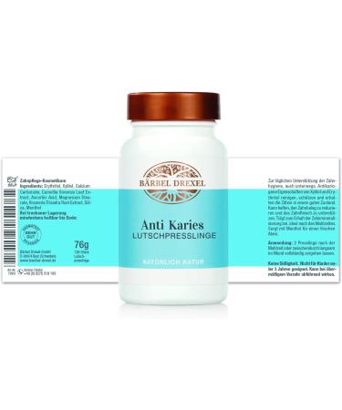 B rbel Drexel Anti-Caries Lollipops with Xylitol - Vegan Fresh Breath Dental Care (126 pcs) - Prevent Plaque & Gum Issues - Made in Germany - Buy Online on GoSupps.com