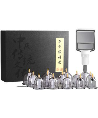 Vejia cupping set cupset Kader cupping sets cupping set professional chinese acupuncture cup therapy sets suction cup set knees elbows shoulders ce transparent 12PCs