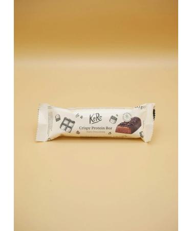 KoRo - Dark Chocolate Crunchy Protein Bar 60g - High in Protein - White Sugar Free* - Chocolate Snack - Buy Online on GoSupps.com