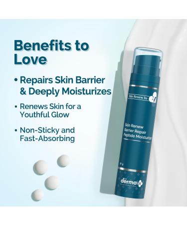 Derma Co. x Dr V Skin Renew Barrier Repair Moisturizer | Deep Moisture & Barrier Protection | 1.69 Fl Oz - Fast Absorbing & Non-Sticky - Buy Online on GoSupps.com