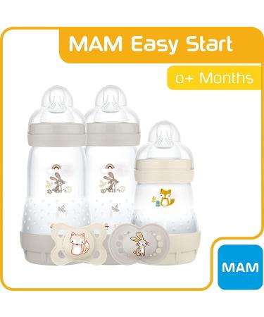 MAM Easy Start Colours of Nature Woodland Anti-Colic Starter Set - Non-Shiny Matt Finish - Newborn Bottle Set and Soother - Buy Online on GoSupps.com