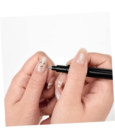 1pc Nail Art Pen Drawing Line Pen Nail Tools Painting Black Pen Marking Pen Fine Tip Nail Pen Pen Nails Thin Line Painting Pen Manicure Plastic - Buy Online on GoSupps.com
