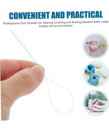 MOLUCKFU 150pcs Floss Threaders for Braces and Nylon Floss Comfortable to Hold for Home Use - Buy Online on GoSupps.com