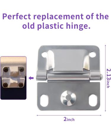 Stainless Steel Hinge Replacement for Coleman Camping Coolers - Set of 2 - Buy Online on GoSupps.com