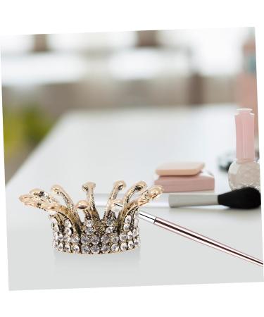 MAGICLULU Pen Nail Pen Holder liquid dappen dish nail art dish bowl nail liquid powder dish dotting pen holder powder dappen dish crystal holder Nail Art Pen Holder alloy crystal bowl Art 4x1.5cm As Shown 1 - Buy Online on GoSupps.com