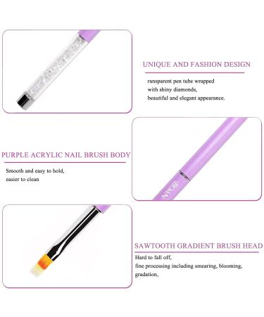 BQAN Nail Ombre Brush with Rhinestone Handle for Gel Nails | Gradient Painting Tool for Nail Design - Buy Online on GoSupps.com