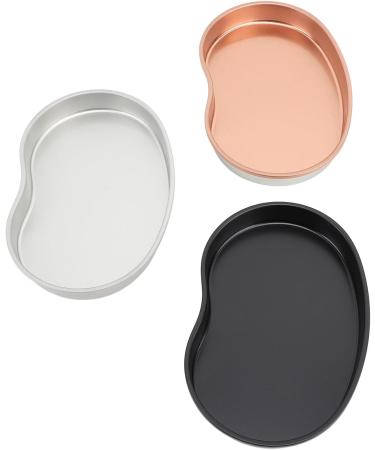 HUSHUI Stainless Steel Manicure Tray Oval Cosmetic Makeup Nail Art Jewelry Dish Desktop Decor Black Silver Champagne Gold - Buy Online on GoSupps.com