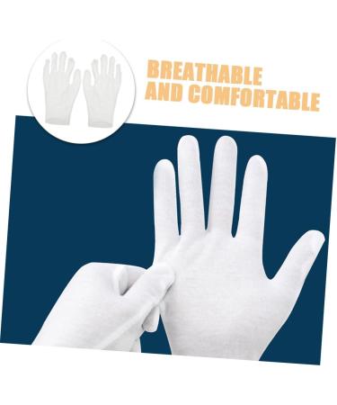 Beatifufu 12 Pairs Moisturizing Gloves Work Gloves Moisturizing Overnight Gloves Working Gloves Cotton White - Buy Online on GoSupps.com
