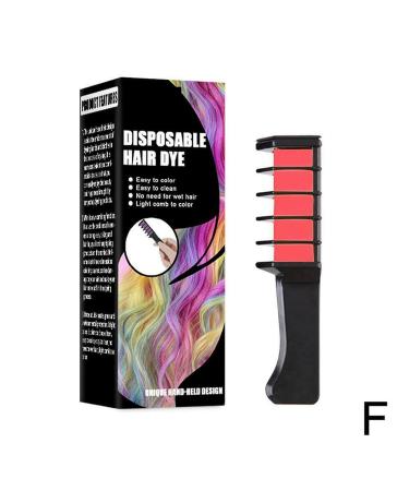 Buy Washable Hair Chalk Comb Set - Temporary Hair Dye Brush in Rose Red - 1/8 Colors for Vibrant Hair Transformations - Buy Online on GoSupps.com