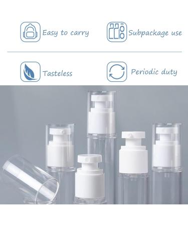 4 Pack Empty Travel Shampoo Bottles - 15ml Pump Dispenser for Lotion Cream & Cosmetics - Candyalley - Buy Online on GoSupps.com