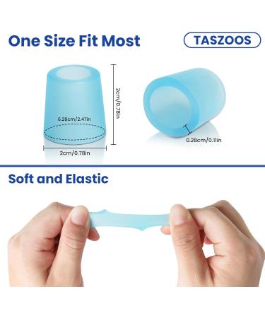 Toe Sleeves (20pcs Blue) - Gel Toe Protectors with Aloe Vera for Corns Blisters Hammer Toes & Toenail Loss - Buy Online on GoSupps.com