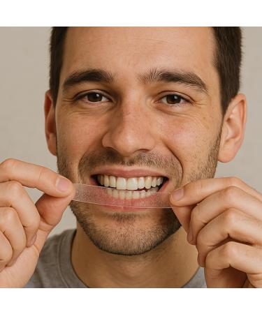 Puur Smile Proffesional Teeth Whitening Strips - 14 Treatments Kit, Peroxide Free, Enamel Safe White Strips, Non-Slip, Dry Strip Technology for Coffee, Wine, Tobacco, and Other Stains (Mint) - Buy Online on GoSupps.com