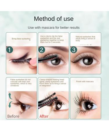 Lanko Electric Heated Eyelash Curler Mini USB Eye Lash Eyelash Curler Makeup Eyelash Curler Portable Eyelash Tool - Buy Online on GoSupps.com