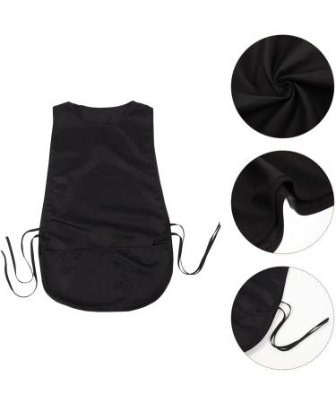 NOLITOY Hairdressing Apron | Barber & Stylist Sleeveless Work Bib | Durable Black Salon & Kitchen Cutting Cape - Buy Online on GoSupps.com