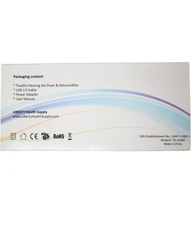 Truedio Automatic Hearing Aid Dryer Dehumidifier with Double UV-C Light - Includes Free AudioWipes Towelettes - Buy Online on GoSupps.com