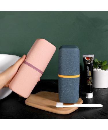 Toyocc Portable Travel Washbecher & Toothbrush Storage Box Set - Ivory White Dental Cylinder & Mouthwash Cup for International Shipping - Buy Online on GoSupps.com