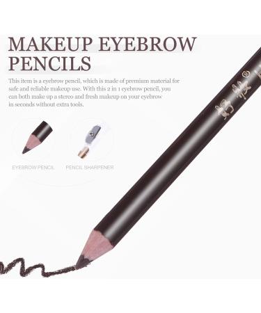 SKISUNO 8pcs Pencil Sharpener Eyebrow Pencil Coffee Wooden Makeup Pencil 1 count (Pack of 1) Coffee - Buy Online on GoSupps.com