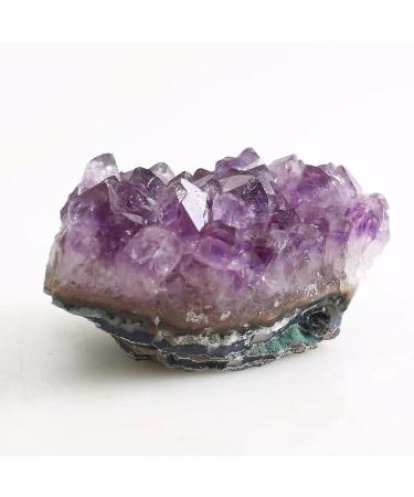 1pc 60g-200g Natural Rough Amethyst Cluster Raw Geode Crystals Stone Suitable for Home Crystals Ornaments Stone Mineral Specimen - Buy Online on GoSupps.com