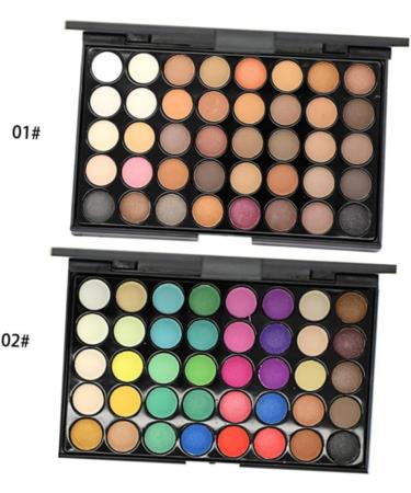 Angoily 2pcs 40 Eye Shadow Eyeshadow Powder Eyeshadow Pallet Eyeshadow Matt Palette Smoky Makeup 1 count (Pack of 1) As Shownx2pcs - Buy Online on GoSupps.com